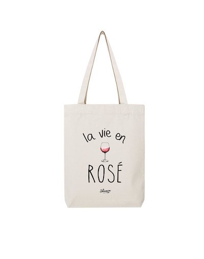 Tote Bag "la vie en rosé"