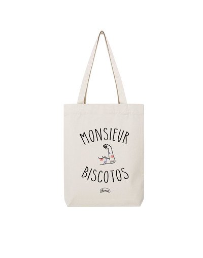 Tote Bag "Monsieur biscotos"