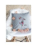 Coussin "cygne rose"