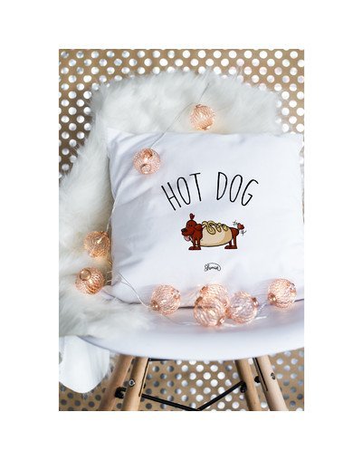 Coussin "Hot dog"