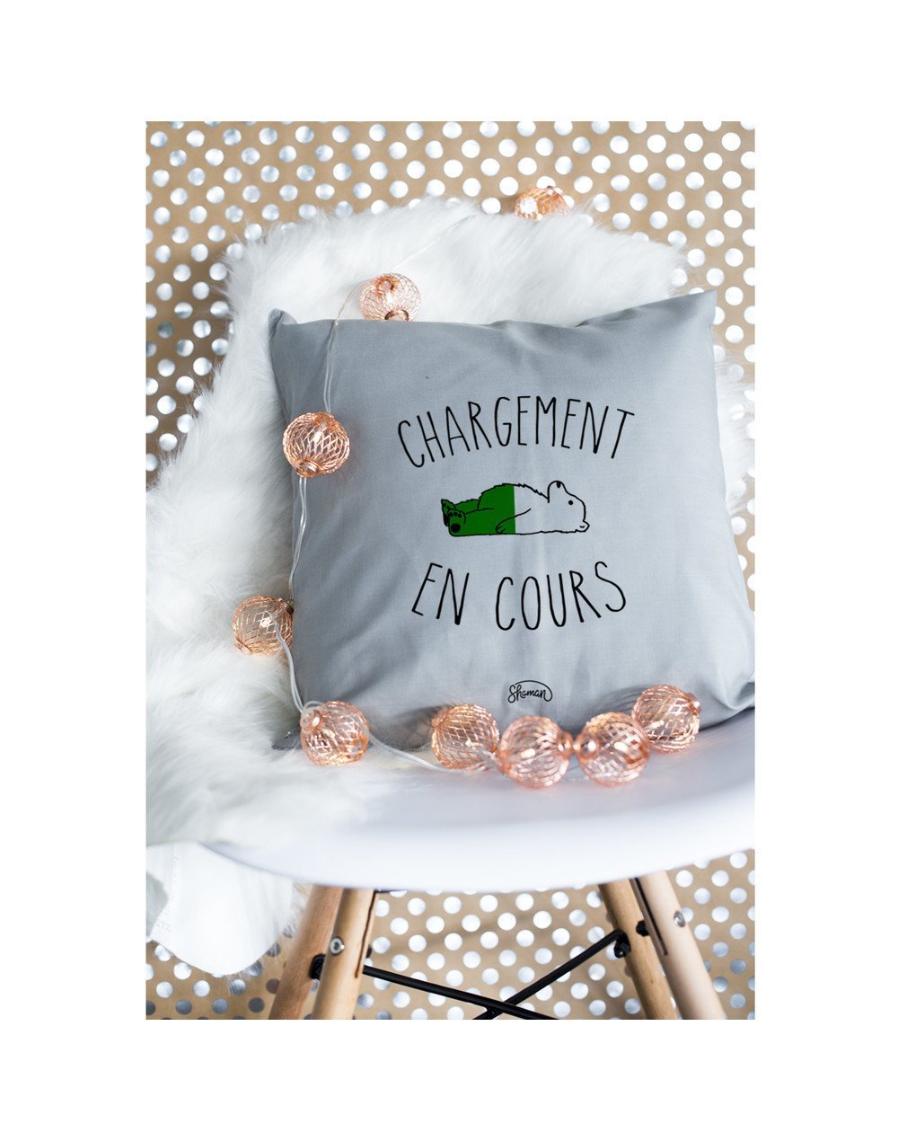 Coussin "Chargement"