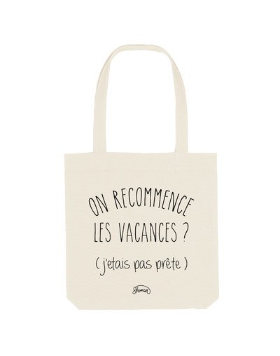Tote Bag "On recommence"