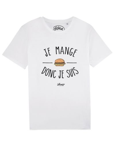 Tee-shirt "Je mange donc je suis"
