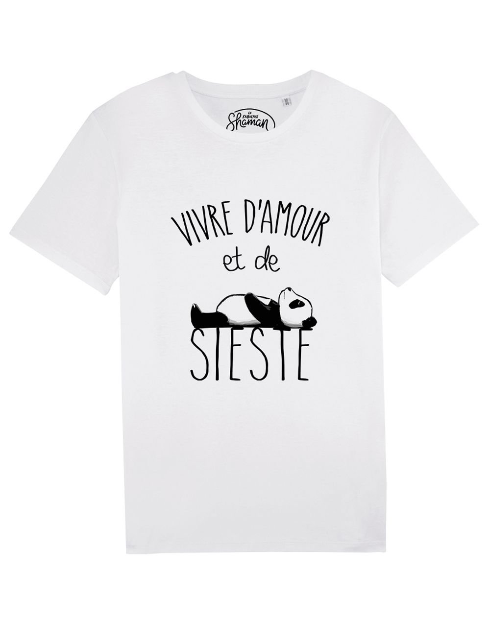 Tee-shirt "Vivre d'amour et de sieste"