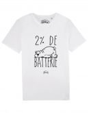 Tee-shirt "Batterie 2%"