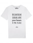 Tee-shirt "Recherche doublure"