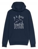 Sweat capuche "demain ours"