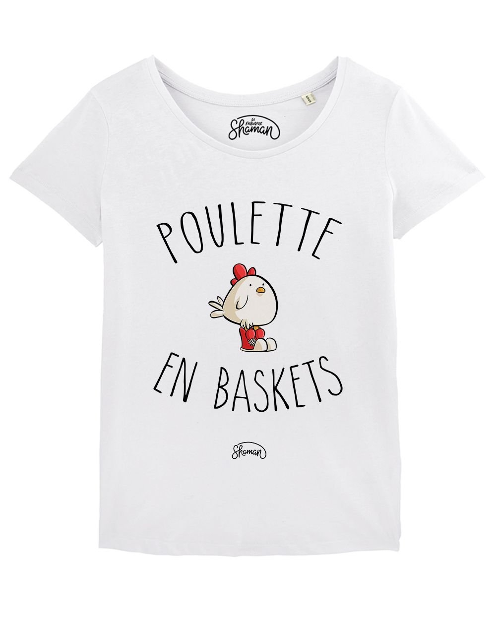 T-shirt "Poulette en baskets"