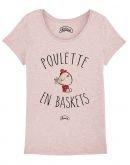 T-shirt "Poulette en baskets"