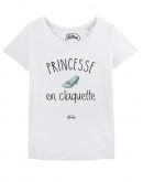 T-shirt "Princesse en claquette"