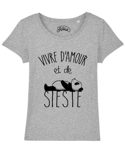 T-shirt "Vivre d'amour et de sieste"