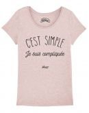 T-shirt "C'est simple je suis compliquée"