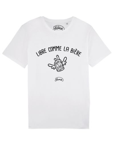 Tee-shirt "Libre comme la bière"