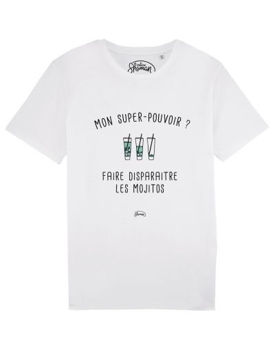 Tee-shirt "Super pouvoir Mojito"