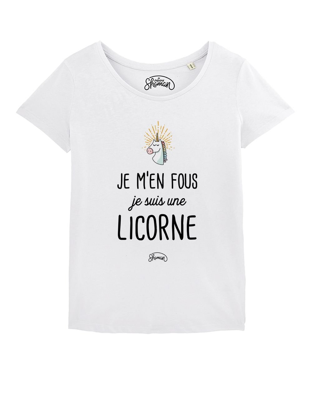 T-shirt "Je m'en fous je suis une licorne"