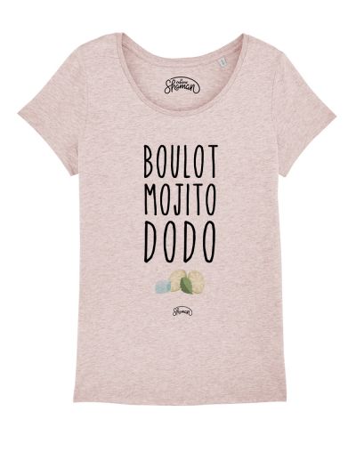 T-shirt "Boulot mojitos dodo"