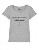 T-shirt "Argent shopping"