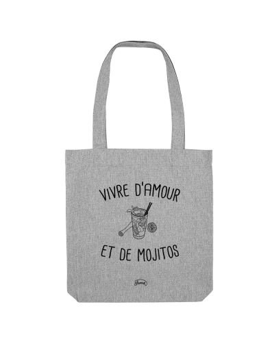 Tote Bag "Vivre d'amour et de mojitos"