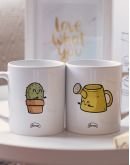 Mugs duo "Cactus - Arrosoir"