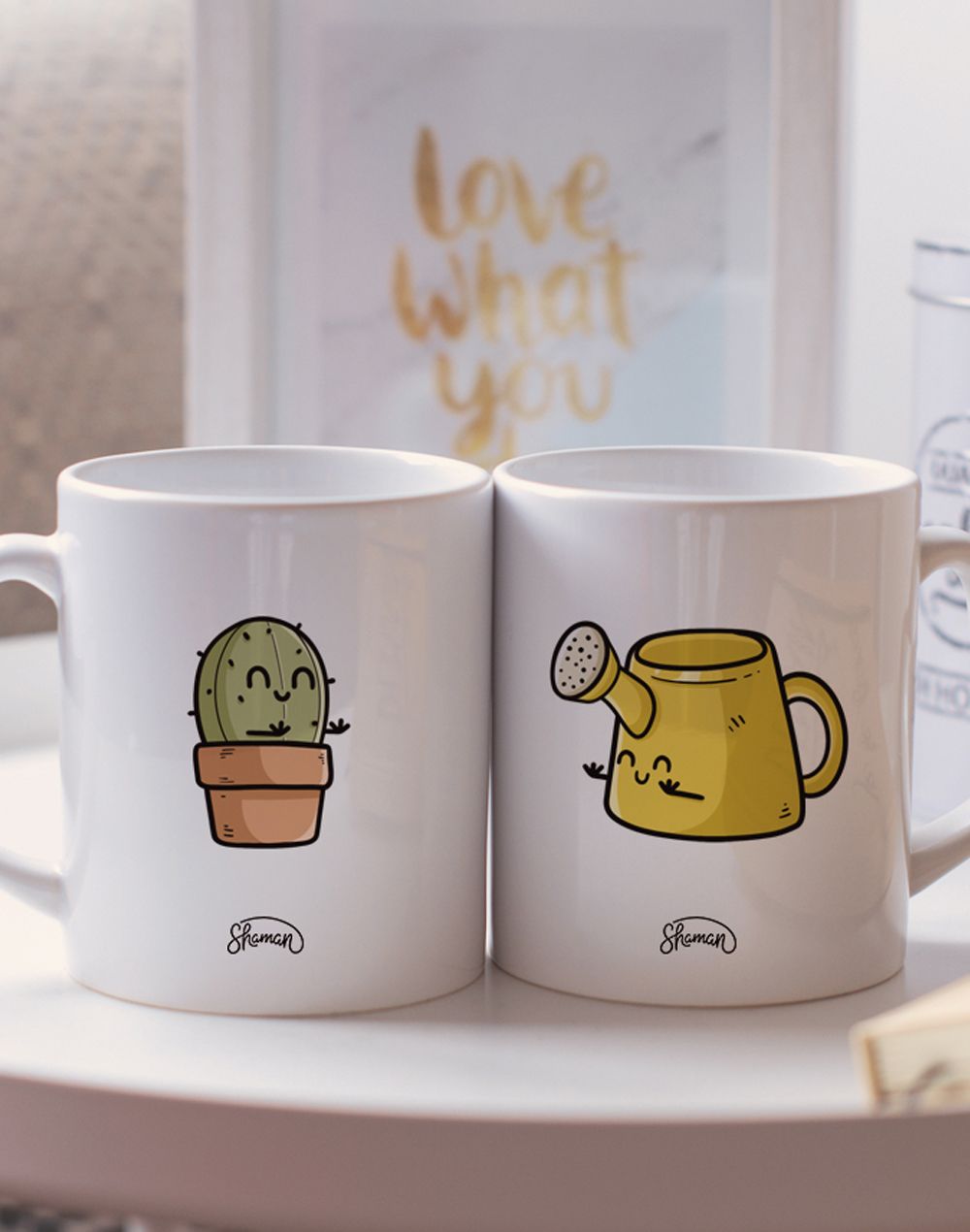 Mugs duo "Cactus - Arrosoir"