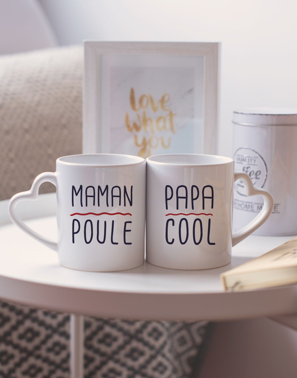 Mugs duo "Maman poule - Papa cool"