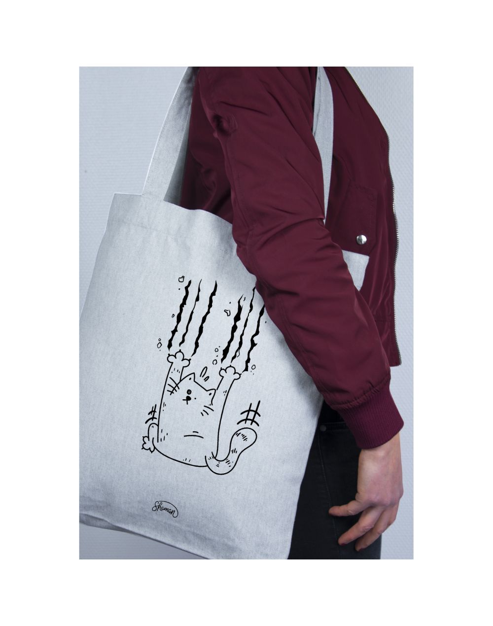 Tote Bag "Chat griffe"