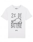 Tee shirt Batterie 2%