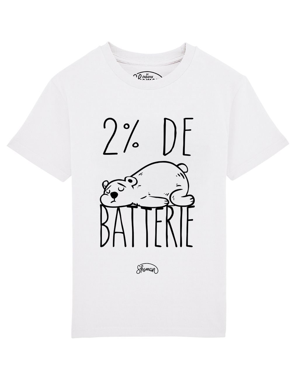 Tee shirt Batterie 2%