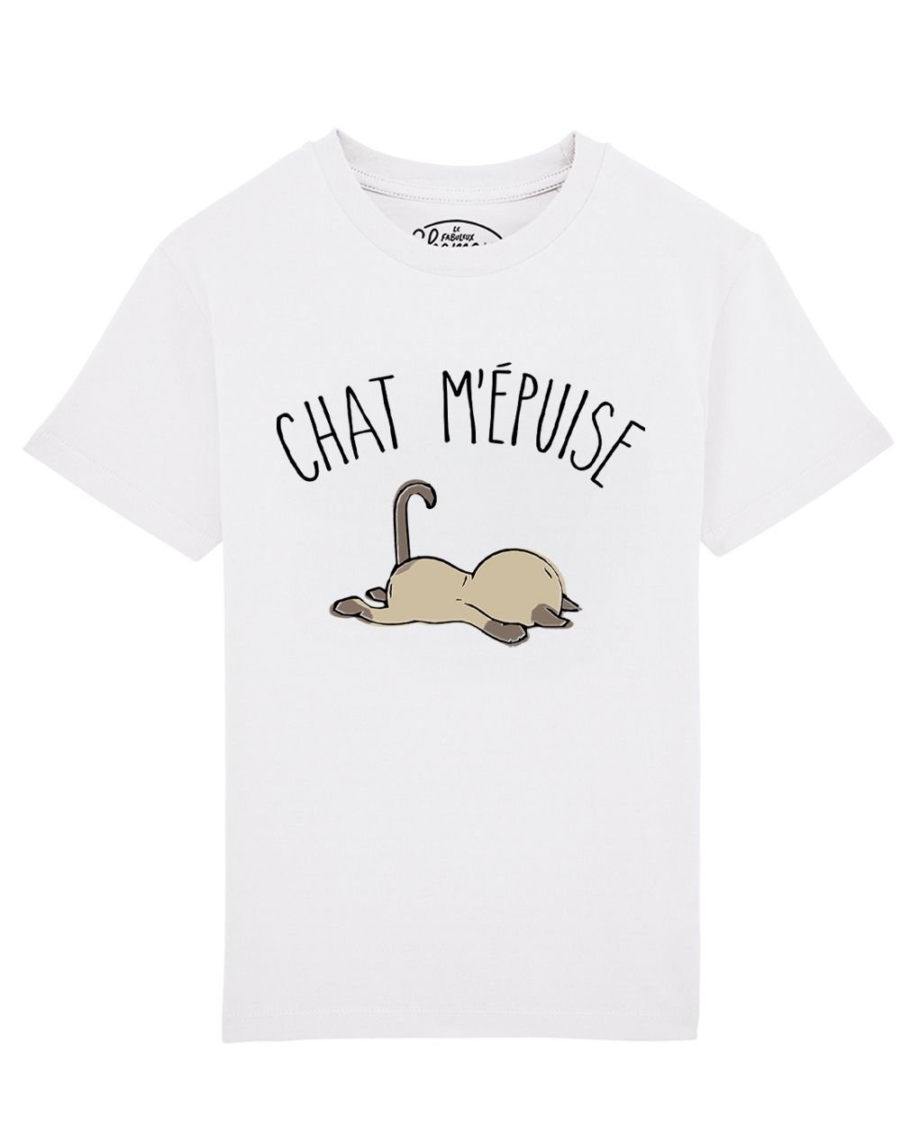 Tee shirt Chat m'épuise