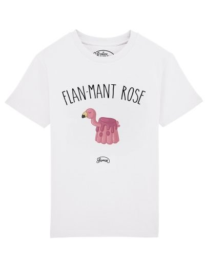 Tee shirt Flan-mant rose