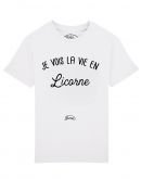Tee-shirt La vie en licorne