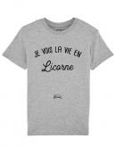 Tee-shirt La vie en licorne