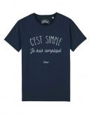 Tee-shirt "C'est simple je suis compliqué"