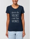 T-shirt "Pas de violence c'est les vacances"