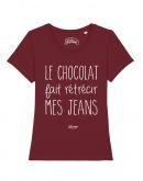T-shirt "Le chocolat fait rétrécir mes jeans"