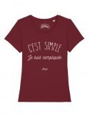 T-shirt "C'est simple je suis compliquée"