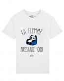 Tee-shirt "La flemme puissance 1000"