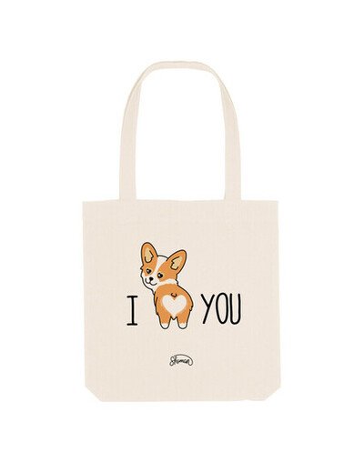 Totebag I LOVE YOU CHIEN