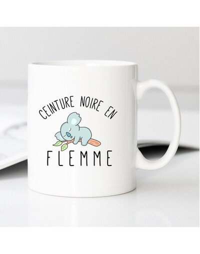 Mug CEINTURE NOIRE EN FLEMME