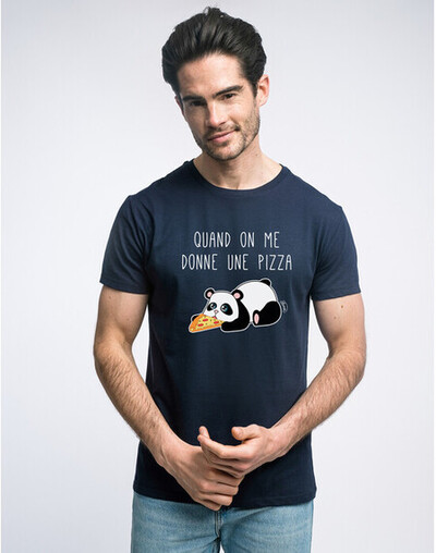 Tshirt QUAND ON ME DONNE UNE PIZZA