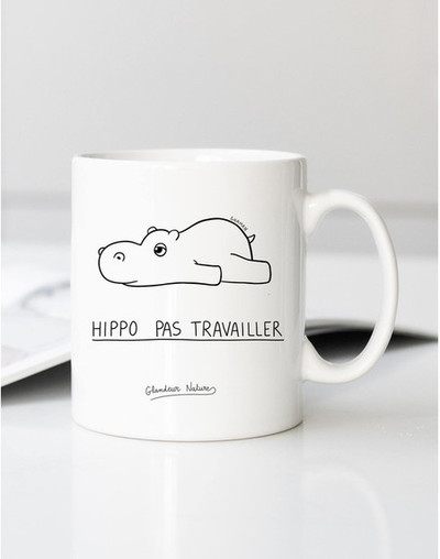 Mug HIPPO PAS TRAVAILLER